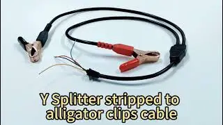 DIY Alligator Clip Y Splitter Cable: Quick & Easy Connections for Testing and Repair!