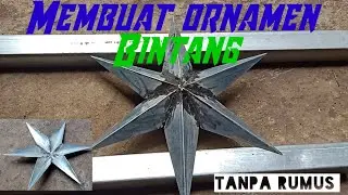 CARA MEMBUAT ORNAMEN BINTANG DARI BESI HOLLOW #Laslistrik #ornamenbintang #pagarminimalis