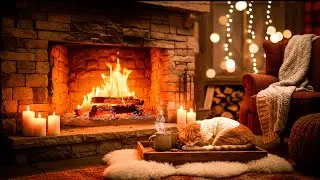 4K Live Fireplace Ambience 🔥 Warm Cozy Atmosphere