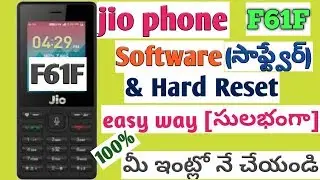 How To  Hard Reset Jio mobile F61F in Telugu || Jio Phone F61F Hard Reset