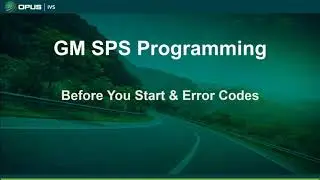 GM Service Programming Systems (SPS) Training