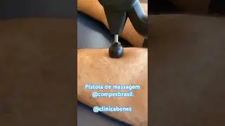 Pistola massageadora da @CompexUSA  Usamos sempre os melhores produtos!!! RECOVERY BONES