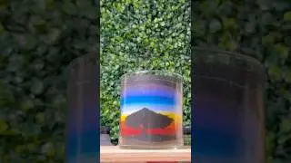 Packed Sunset in the Jar 🫙 #artandcraft #sand #sandart #sunset #goldenhour