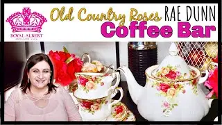 ROYAL ALBERT RAE DUNN COFFEE BAR | HOW TO MIX MODERN AND CLASSIC DECOR