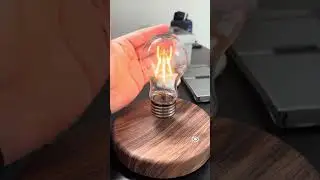Levitating light bulb lamp #brandonveza #brandonvezadeals #brandonvezareviews