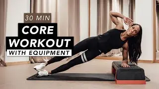 HOME WORKOUT // CORE WITH EQUIPMENT // REBECCA BARTHEL