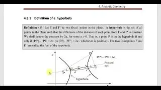 Mathematics chapter - 4 | Part - 5 | Analytical Geometry | In Amharic ( For Freshman Students)