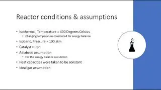 Haber Bosch Ammonia Synthesis: ECH4504 Reactions Engineering Project Group 9 Video