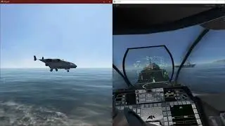 VTOL VR landing on the cruiser with flight assist off