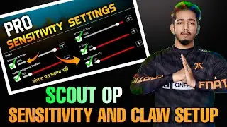 Scout OP Controller Layout and Sensitivity | Scout PUBG Settings | Fnatic sc0ut New Sensitivity