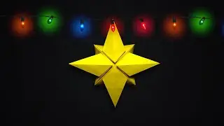 ¡Estrella de navidad! 🌟 - Tutorial de Origami | Nivel Fácil