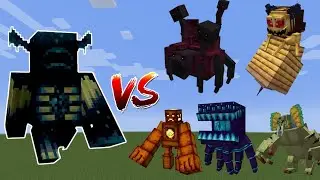 Warden Vs Nether Scourge | Warden Vs Astemir's Forestcraft in Minecraft