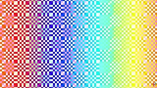 Hypnotic Rainbow Checkerboard Motion Background | Trippy Color Gradient Loop