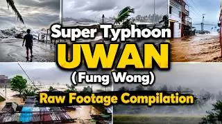 Сборник необработанных кадров филиппинского супертайфуна UWAN | Наводнения, штормовые приливы и р...
