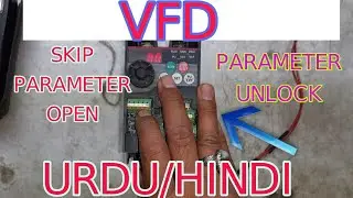 How to open skip parameters And how to unlock all parameters in mitsubishi VFD in urdu/hindi