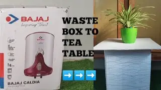creative DIY tea table| best out of waste| recycle ideas| Telugu lo | omaguva