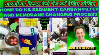 how to Ro Filter change#ro membrane change And sediment carbon filter replace.Ro ka Membrane badale