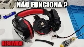 COMO CONSERTAR UM HEADSET, MICROFONE , SO FUNCIONA UM LADO RESOLVIDO