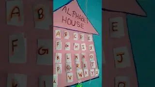 Alphabet house making🥰❤️✨trending✨craft ideas #you tube shots