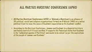 HURRIYAT CONFERENCE