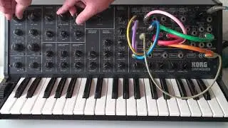 Korg MS-20 an acid loop with ESP trigging Sample & Hold #korgms20