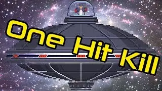 One Hit Kill Penguin UFO Boss - Starbound