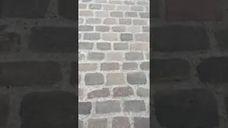 Walking on cobblestone