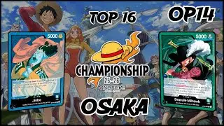 Jinbe VS Mihawk Op14, Top 16 regional Osaka, Casteo en espa&ntilde;ol | One Piece Card Game