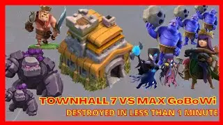 Th7 vs Max GoBoWi Golem, Bowler and witch | best GOBOWI attack strategy | Nago Gaming