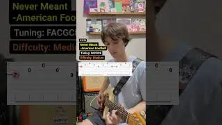 Never Meant - American Football || Guitar Tutorial || #guitar #tutorial #midwestemo #mathrock #music