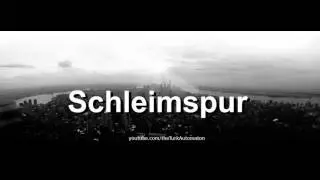Как произносится Schleimspur на немецком языке?