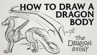 Beginners guide to drawing a dragon &ndash; Static dragon body pose &ndash; Natural species