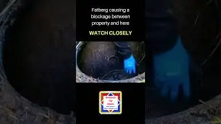 Fatberg blockage || Septic tank  #shorts