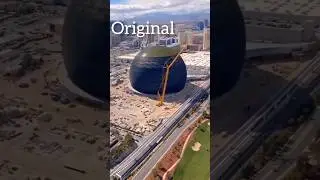 Original Vs Theotown | Las Vegas Emoji Sphere #theotown #shorts