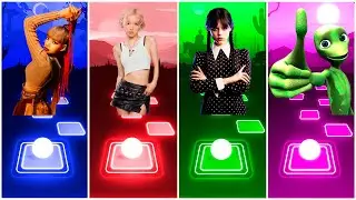 Lisa - Money vs Rose Bruno Mars - Apt vs Wednesday - Bloody Mary vs Alien Dance | Tiles Hop