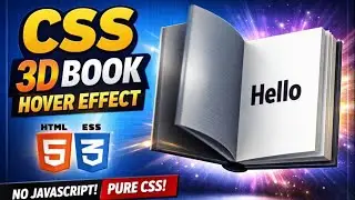 Hover Animation Tutorial | Book Opening Effect Using HTML & CSS
