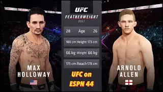 UFC 4 - Max Holloway vs Arnold Allen | UFC on ESPN 44