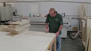 Sanding and prepping for lacquer. 