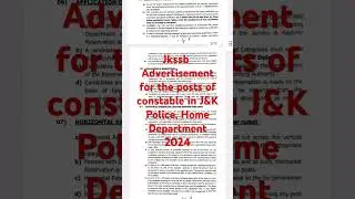 JKP constable notification out||Official notification out||JKSSB