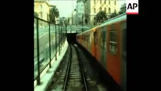 SYND 10/2/80 SCENES OF NEW UNDERGROUND RAILWAY