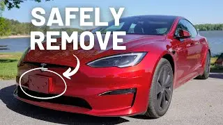 Model S Front License Plate DIY Removal - Do This Before PPF