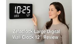 ⏰ Zelaclock Large Digital Wall Clock 12