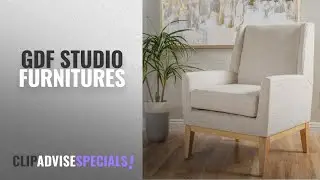 10 Best Selling GDF Studio Furnitures [2018 ]: Archibald | Mid Century Modern Fabric Accent Chair |