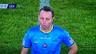 Clamorosa gaffe dell'arbitro Abisso in Lecce-Verona: 