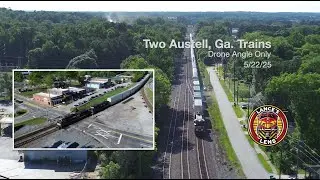 NS 219 Southbound + NB Autoracks | Dual Train Action | Austell, Georgia  5/22/25