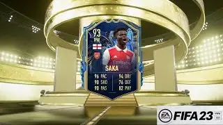 TOTS SAKA REVIEW | 90 TEAM OF THE SEASON BUKAYO SAKA PLAYER REVIEW | FIFA 23 ULTIMATE TEAM