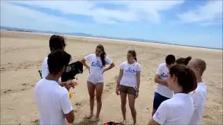Kitesurfing with Bavarian students from OnSpain School Malaga