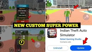 New Custom Super Power in ITA MENU in Indian Theft Auto Simulator 🤯🔥| New Cars | Harsh in Game