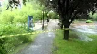 Hurricane Irene- Walloomsac Pathway by North Street