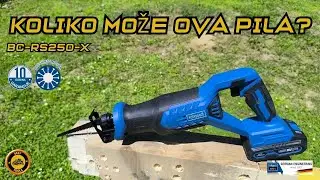 SCHEPPACH BC-RS250-X AKU SABLJASTA-RECIPROČNA PILA RECENZIJA TEST 4K
